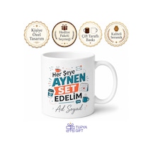 Her Şeye Aynen Set Edelim Diyen Plaza İnsanına Eğlenceli Kupa Bardak Hediye Beyaz / Çok Renkli