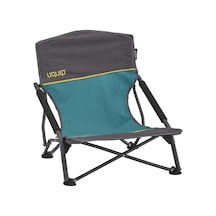 Uquip Sandy Yüksek Konforlu & Takviyeli Katlanır Plaj ve Kamp Sandalyesi Petrol-Std Petrol - Siyah