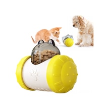 Kosona Kedi Köpek Oyuncağı: Dayanıklı Materyal İle Zeka Geliştirici Yavaş Yeme Yemek Dağıtıcı Top Sarı - Elektriksiz Etkileşimli Eğlence