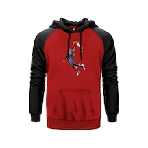 Okc Russell Westbrook Kırmızı Renk Reglan Kol Sweatshirt Kırmızı