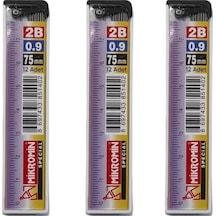 Min 0.9 MM Cetvelli Kalem Ucu 75 MM Mikro Uç 3 Adet