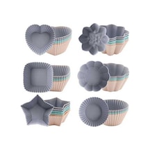 Ulzyvf Yapışmaz Silikon Muffin Kalıbı - 36'lı Paket, Pratik Ve Dayanıklı Diğer