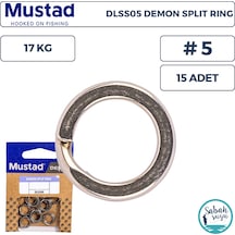 Mustad Demon Dlss05 Split Ring Halka 5 17kg 15 Adet