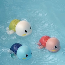 Banyo Oyuncakları Küvet Yüzen Küçük Kaplumbağa Suda Oynarken Çocuk Eğitici Oyuncaklar Erken Öğrenme Bebek