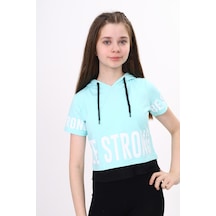 Toontoy Kids Toontoy Kız Çocuk Be Strong Baskılı Kapüşonlu Tişört Su Yeşili Toontoy Kids Toontoy Kız Çocuk Be Strong Baskılı Kapüşonlu Tişört Su Yeşili