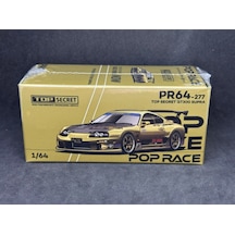 Pop Race Top Secret Gt300 Supra - Chrome Gold 1/64 277
