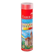 Faber Kuru Boya Red Line Metal Tüp Kutu Tam Boy 24 Renk 5173 116524 Diğer