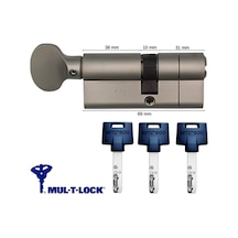 Mul-t-lock Mtl 600 Tokmaklı Tuzaklı Bilyalı Kapı Kilidi 69 Mm