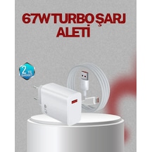 67 Watt Type C Şarj Adaptörü Asus Zenfone 7 8 9 Uyumlu