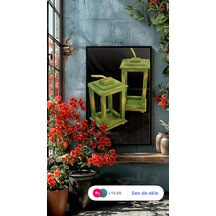 Ahsap Dekoratif Salon Mumlugu