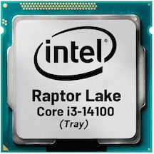 Intel Core İ3 14100 Tray 4.7 Ghz 4 Çekirdek 12 Mb 1700 Fansız Kutusuz İşlemci