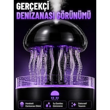 Rgb Işıklı Denizanası Ha Nemlendirici Ultrasonik Buhar Makinesi 2h 4h 8h Zamanlayıcılı