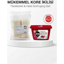 Tteokbokki Kore Pirinç Keki 1 Kg Ve Helal Gochujang 500 Gr Set
