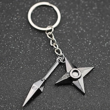 Anime Naruto Kuno Ve Shuriken Weopons Anahtarlık
