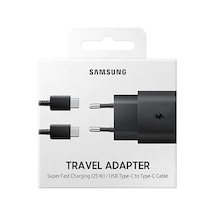 Samsung Uyumlu Hızlı Şarj Aleti Type-C 25W - Siyah Ep-Ta800Nbegww