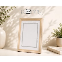 Pionny A4 Ahşap Çerçeve 21x29,7 Cm Açık Kahverengi - Beyaz