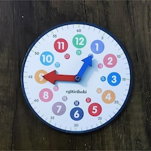Ahşap Saat Öğreniyorum Etkinliği Montessori Eğitim Seti