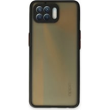 Muratech Newface Oppo Reno 4 Lite Kılıf Montreal Silikon Kapak - Siyah