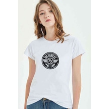 Foo Fighters Music Baskılı Beyaz Kadın Tshirt