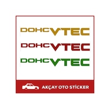 (2 Adet) Dohc Vtec Sticker Dohc Vtec Oto Sticker Araba Sticker