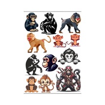 Maymun Sticker Set