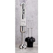 Korkmaz A447-14 Mia Mega Blender Set Vanilya/Krom