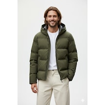 Jack & Jones Jjkaito Puffer Jacket Erkek Mont 12282300 Rosin Haki Haki