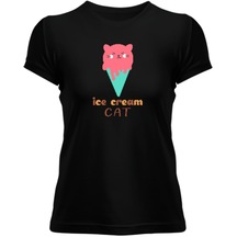Ice Cream Cat Kadın Tişört