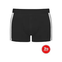 Sementa Sam Erkek Modal Iki Renkli Boxer 3'Lü Paket - Siyah Sementa Sam Erkek Modal Iki Renkli Boxer 3'Lü Paket - Siyah