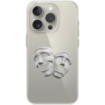 Apple Uyumlu iPhone 12 Pro Şeffaf Kılıf Estetik Yüz 7 Tasarımlı