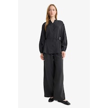 Defacto Wide Leg Geniş Paça Modal Pantolon F5246ax25auar214 Antrasit