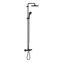 Grohe Tempesta System 250 Duvara Monte Termostatik Bataryalı Duş Sistemi Mat Siyah - 266722431
