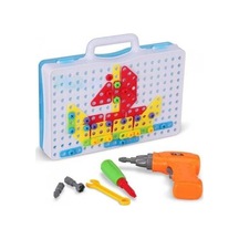 Eğitici Çantalı Pilli Matkap 3d Puzzle Mozaik Hayvanlar