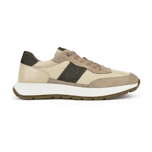 Ziya, Erkek Hakiki Deri Sneaker 1531037z2417 Bej 1531037z2417 340 Bej
