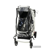 Tois Baby Ultra Lüks Fermuarlı Bebek Arabası Yağmurluğu Siyah Bütün Bebek Arabalarına Uyumludur Yzr Şeffaf
