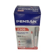 Pensan 2305 0.5mm 50li Üçgen Kırmızı Tükenmez Kalem
