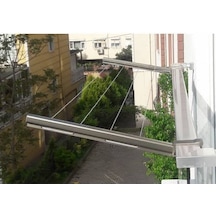 Balkon İçin Kare Profil Alüminyum Çamaşır Kurutmalığı - 75x32mm Diğer