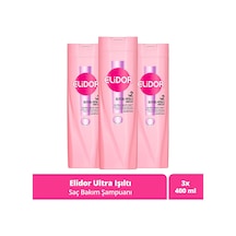 Elidor Ultra Işıltı Yoğun Parlaklık Saç Bakım Şampuanı 3 x 400 ML