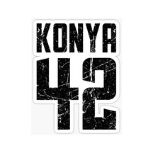 42 KONYA Sticker Yapıştırma Oto Etiket 17cm