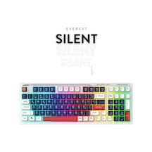 Everest KB-98 Silent Sessiz Rainbow Q Membrane Klavye