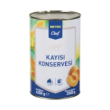 Metro Chef Kayısı Konserve 4,25 Kg - Tatlı Ve Şuruplu Tarı