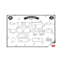 Fiat Palio Albea Torpido Konsol Trim Göğüs Maun Kaplama Set 18 Parça Gümüş
