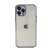 Apple İphone Uyumlu 12 Pro Kılıf Razer Lensli Silikon - Mor Çok Renkli
