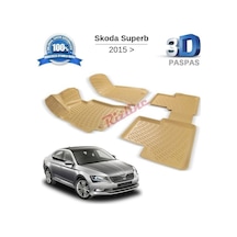 Skoda Superb  (Bej) 2015+ Havuzlu Paspas  (Rizline)  (469620438)
