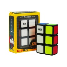 Qiyi 1x2x3 Cuboid Cube Siyah Disket Etiketsiz Küp 123 Siyah Başlıklar Versiyon Speed Cube Standart