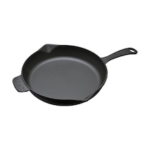 Lava Demir Döküm Yuvarlak 28 Cm Kızartma Tavası Metal Saplı