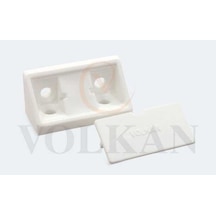 Plastik Kapaklı Köşe Bağlantı 10'lu Set Beyaz