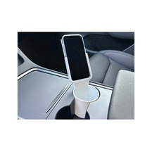 Tesla Model Y Uyumlu İphone 16 Pro Araç İçi Telefon Tutucu - Kılıf İle Uyumlu Özel Tasarım