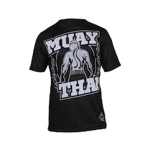 Dosmai Dijital Baskılı Muay Thai Spor T-shirt Siyah Mtt118