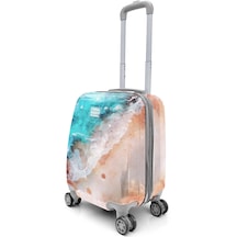 Coral High Renkli Desenli Mini Kabin Boy Valiz 40cm 16764